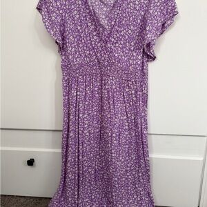 SHEIN Lavender Floral Dress